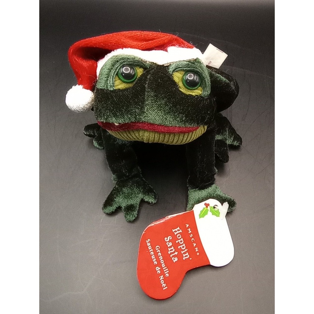 Amscan Hoppin' Santa Frog Plush